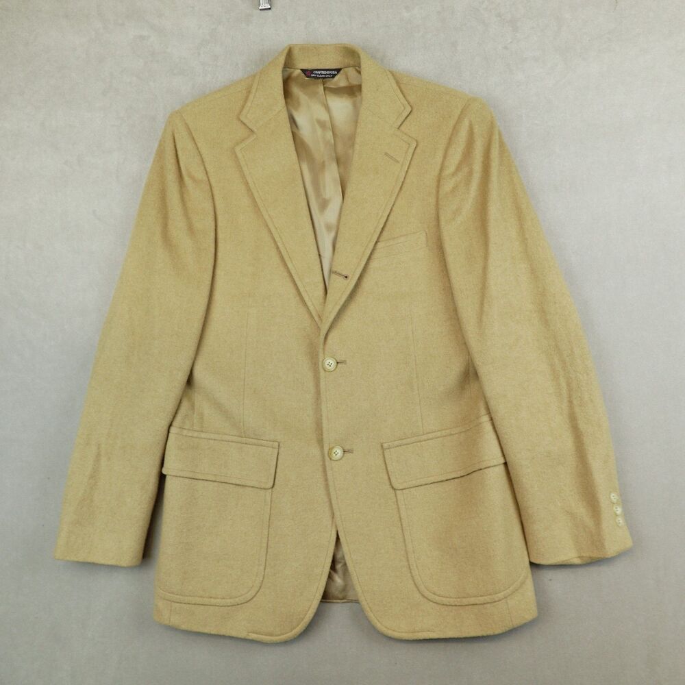 Vintage Orvis Sport Coat Camel Hair Blazer Brown Mens 38R Cabincore Outdoor